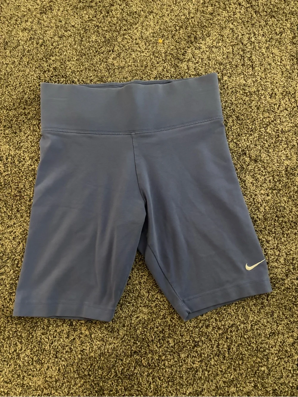 Nike Women's Slate Blue Mid-Rise Bike Shorts
